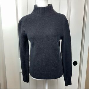 Black knit turtleneck (0438)